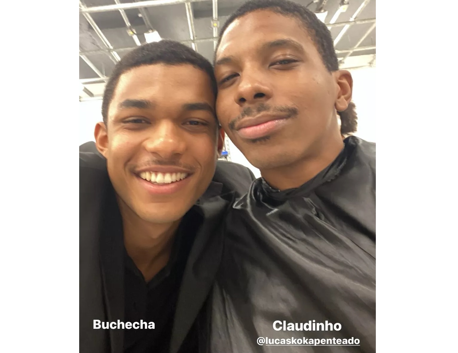 Ex-BBB Lucas Penteado mostra visual para filme de Claudinho e Buchecha; veja