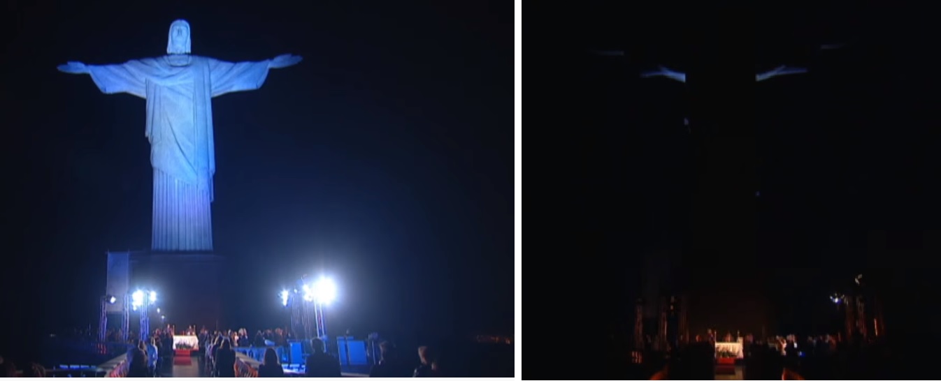 Cristo homenageia 423 mil vítimas da Covid em missa de Paulo Gustavo