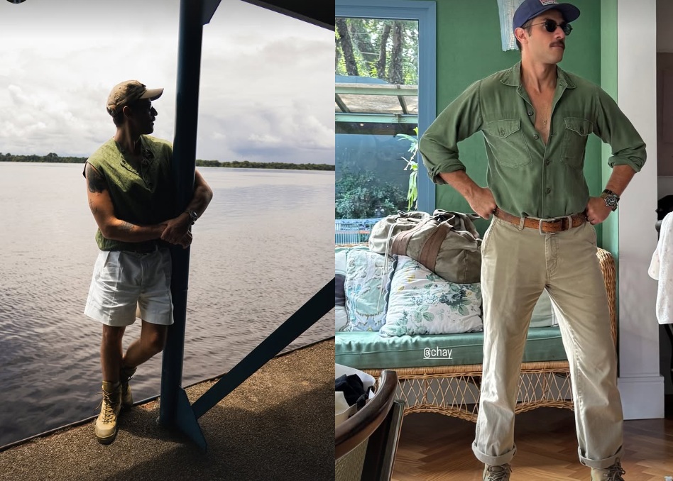 Chay Suede desembarca em Manaus com a família e leva fãs à loucura