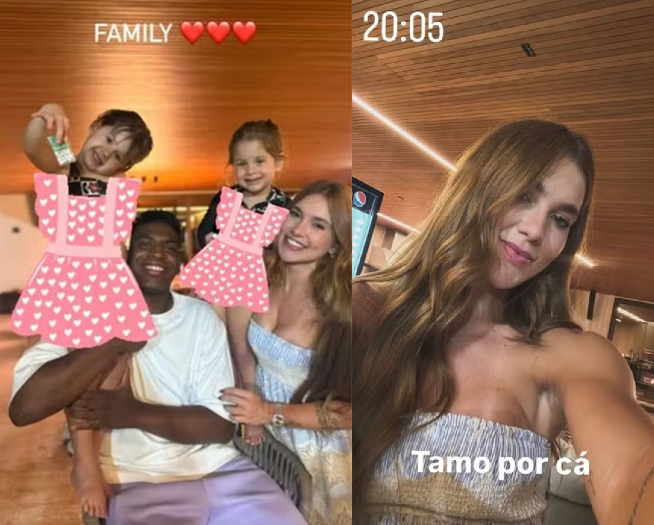 Irmão de Vini Jr posta foto com Virgínia Fonseca e filhas, Maria Alice e Maria Flor