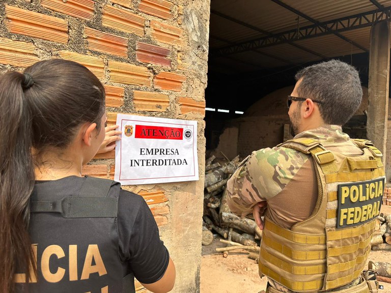 Operação da PF contra queimadas interdita empreendimentos ilegais no Amazonas