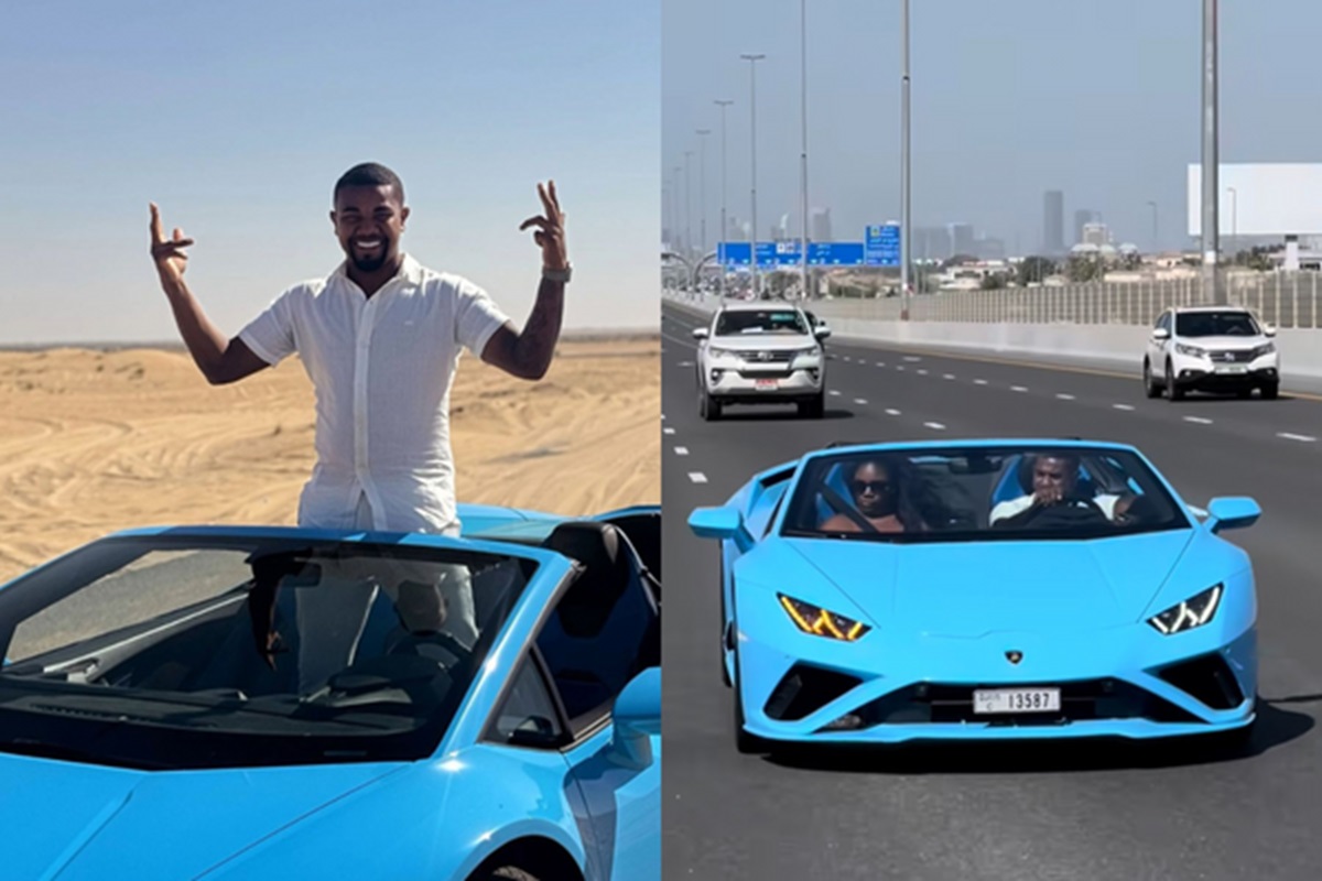 Davi Brito ostenta carrão de luxo avaliado em R$ 4,8 milhões em Dubai e viraliza  