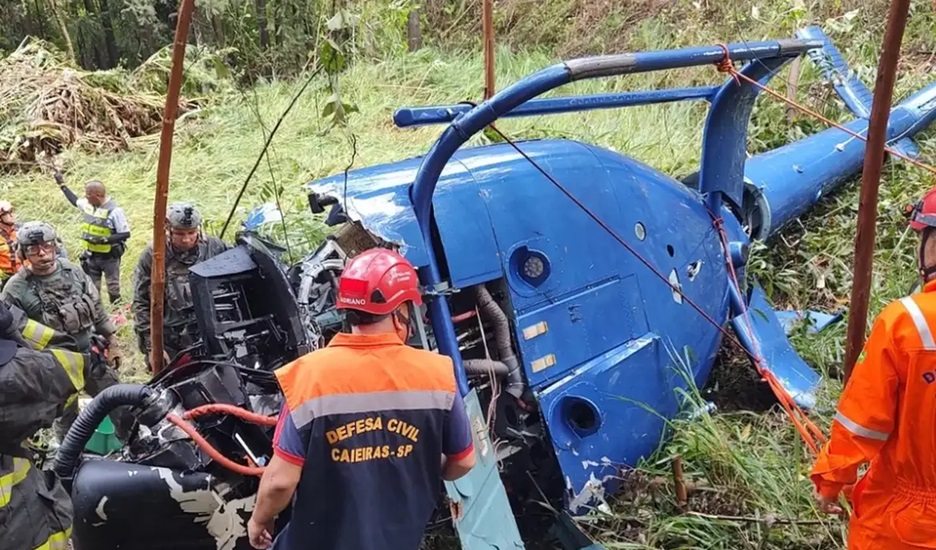 Menina sobrevivente de acidente de helicóptero deve ter alta hoje