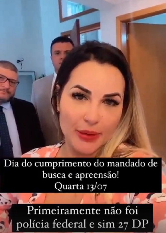 Deolane Bezerra mostra vídeo de busca e apreensão e aponta abuso: 'Nada de ilícito encontrado'
