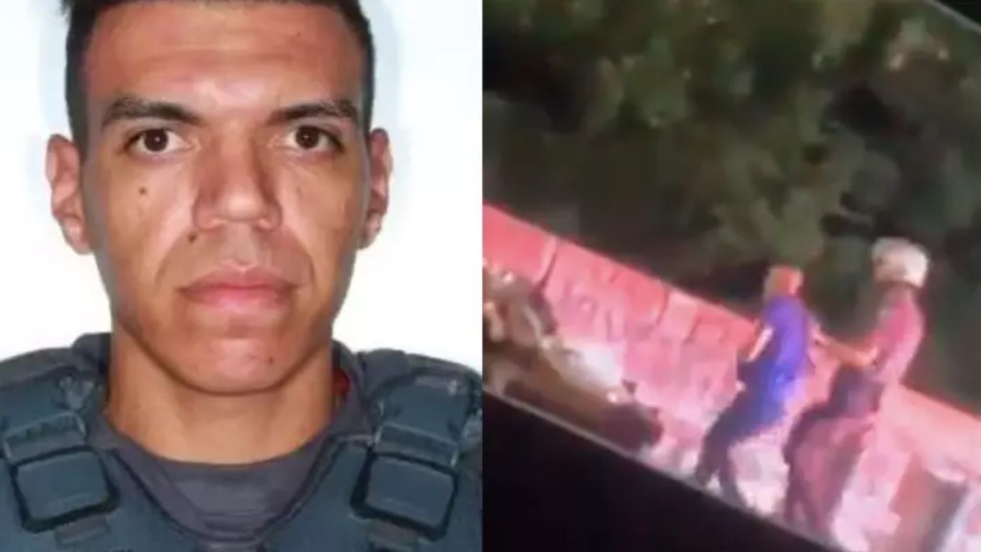Homem diz que foi ameaçado por PM antes de ser jogado pela ponte: 'Ou você pula ou jogo você' 