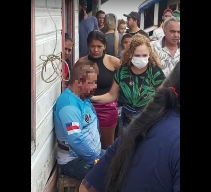 Criminosos anunciam assalto e agridem piloto de lancha no meio do rio no Amazonas