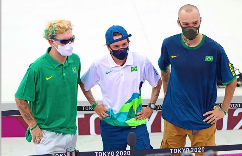 Trio brasileiro se classifica na final do skate nas Olimpíadas de Tóquio