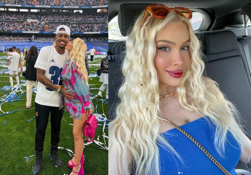 Namorada de Éder Militão rebate críticas por platinar cabelo durante gravidez