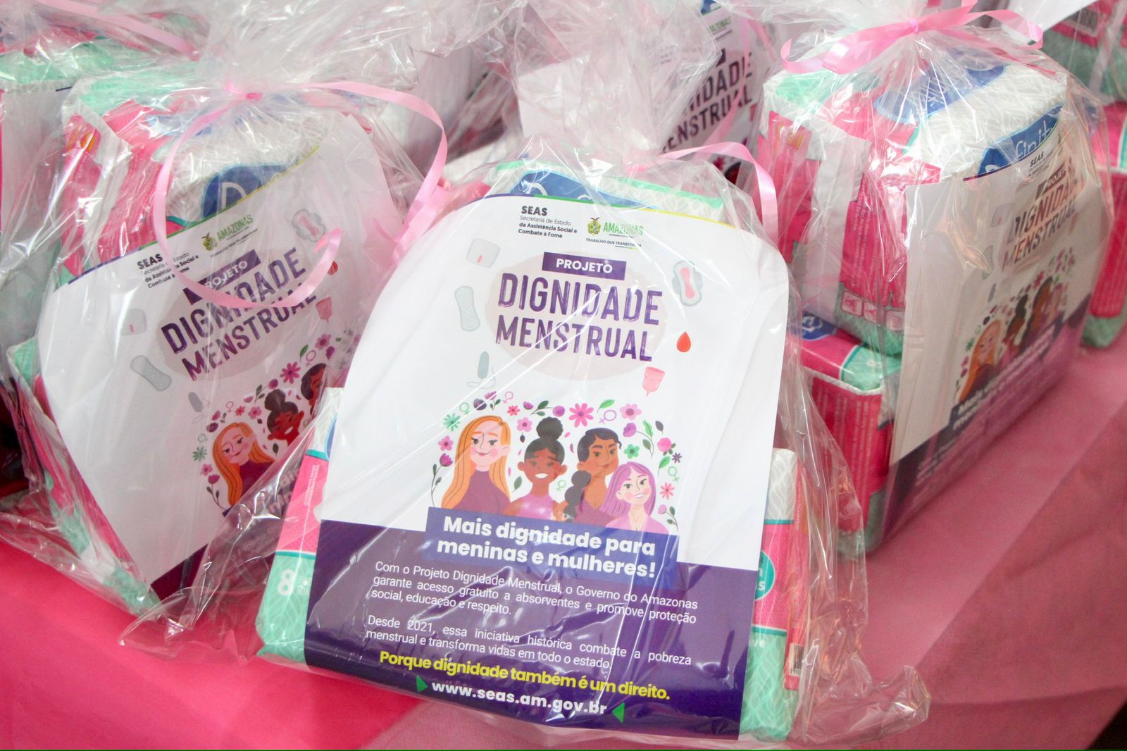 Governo inicia distribuição de absorventes em Manaus