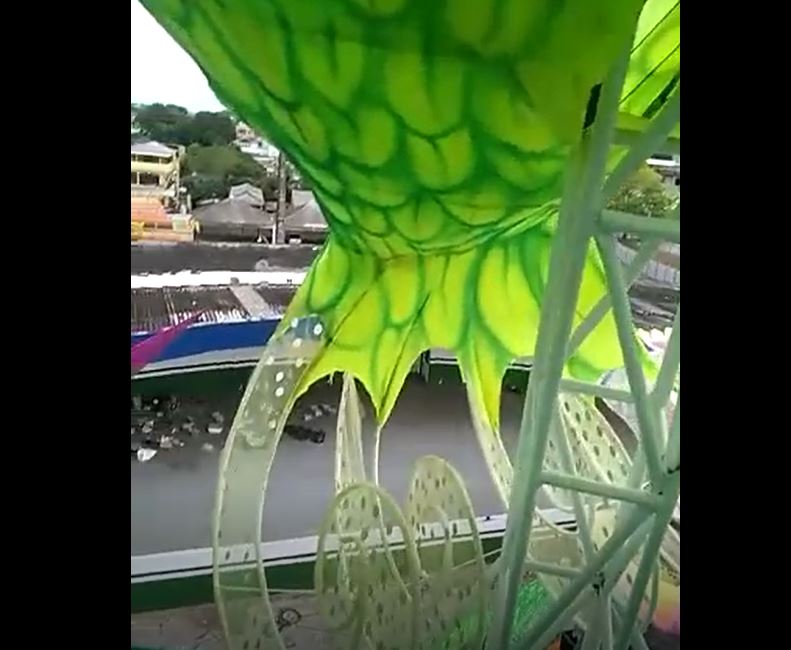 Vídeo mostra integrantes com medo em alegoria antes de tragédia no Festival de Cirandas de Manacapuru