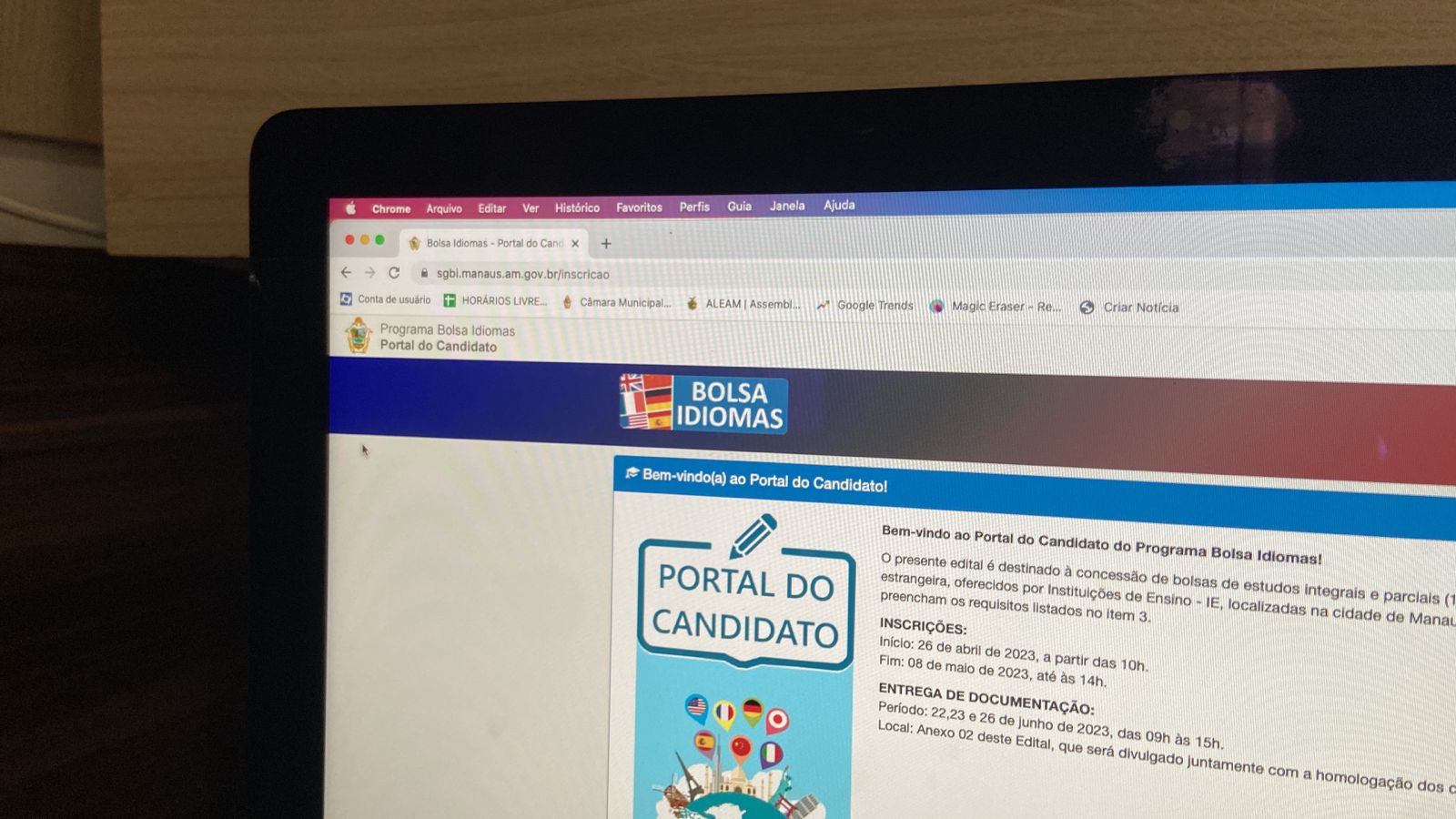 Inscrições para o Programa Bolsa Idiomas começam hoje em Manaus