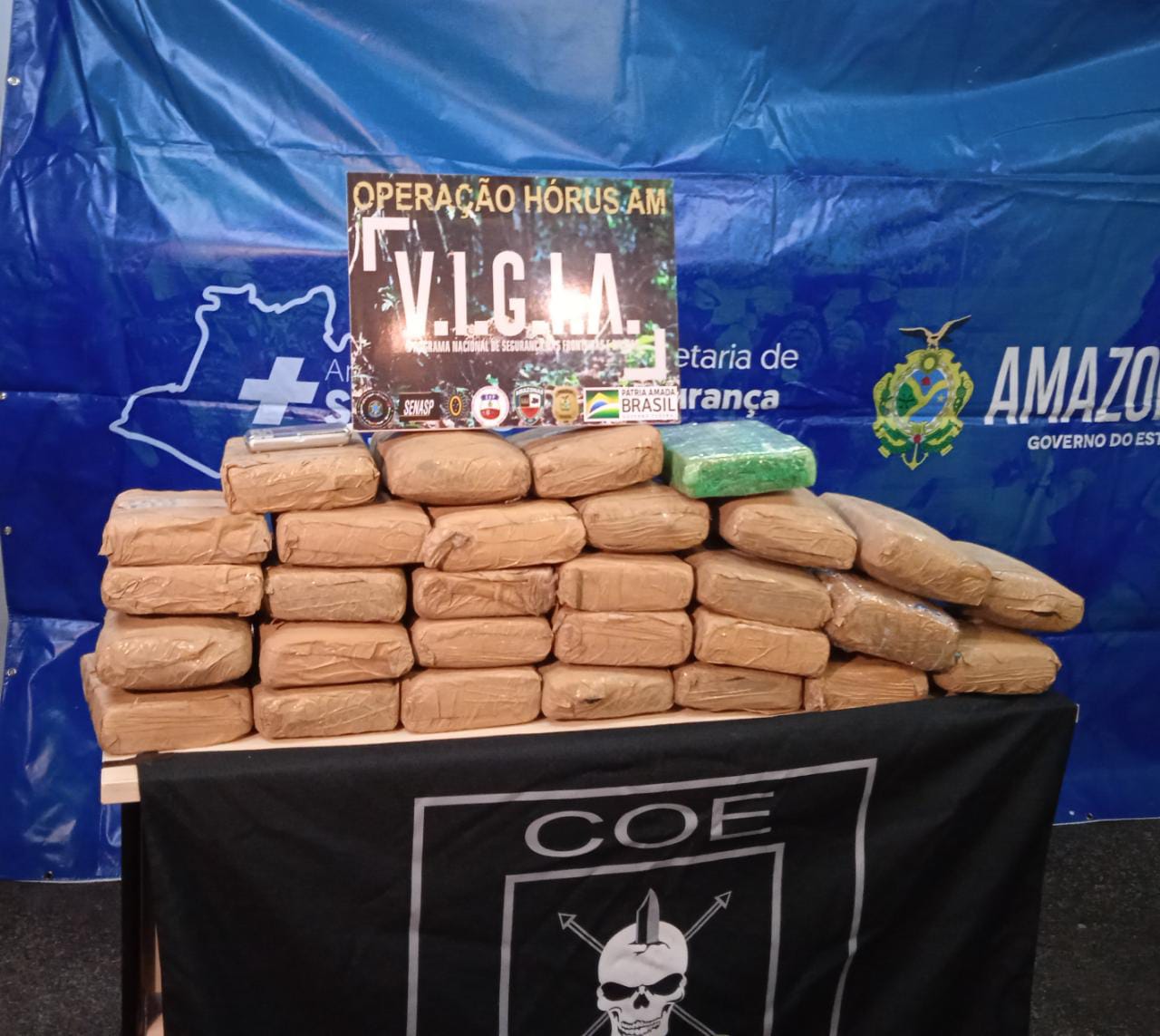 Suspeita é presa com 29 tabletes de maconha escondidas em casa em Manaus