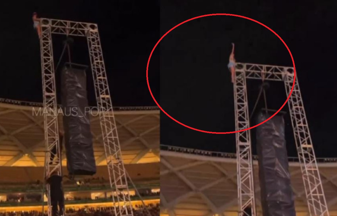 Vídeo: Em Manaus, fã de Gusttavo Lima sobe em estrutura durante show e causa desespero: 'vai cair'