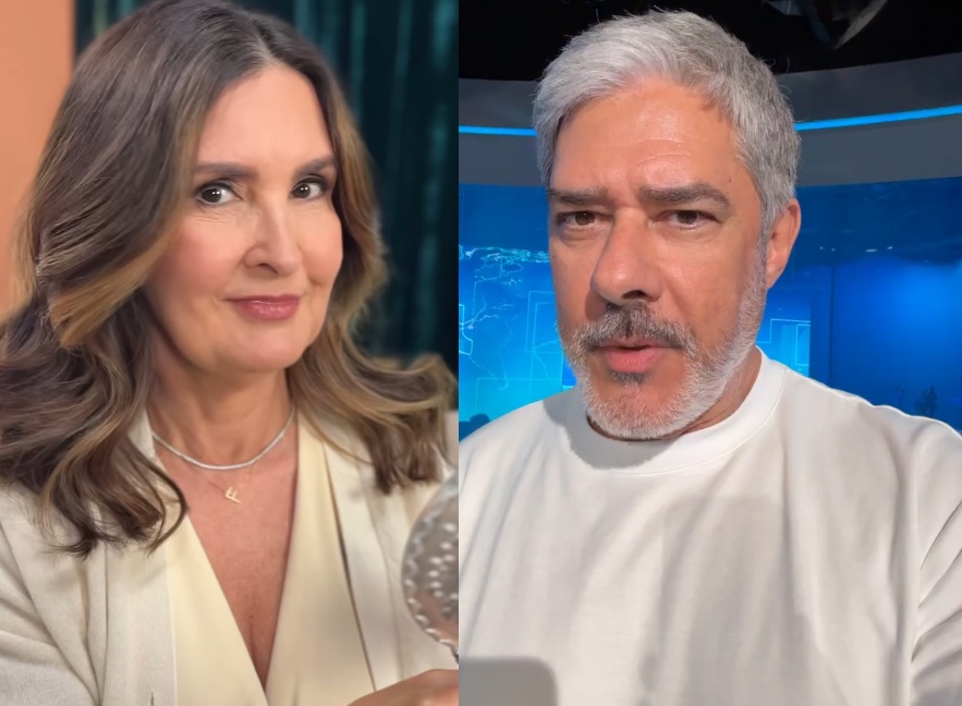 Fátima Bernardes manda recado para William Bonner após saída do JN