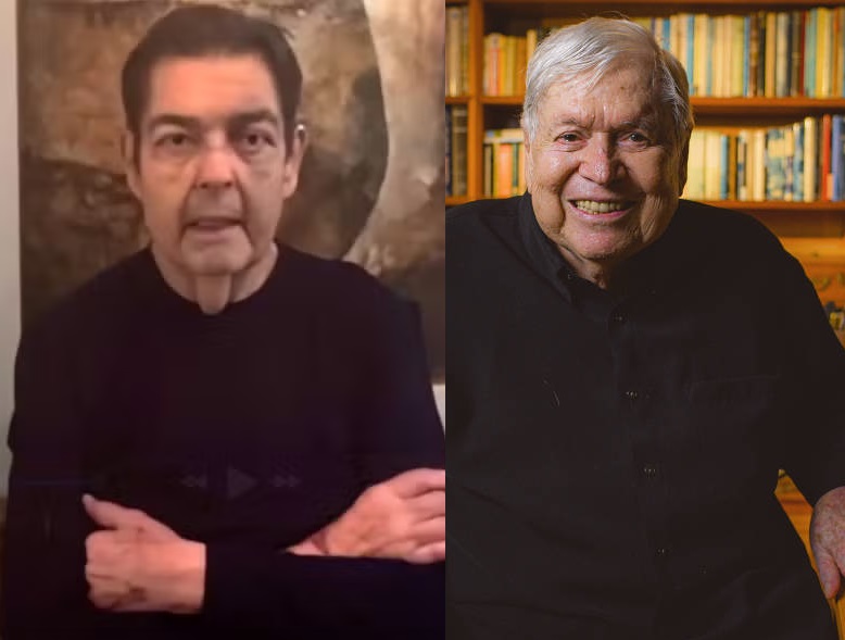 Afastado da TV há mais de 1 ano, Faustão ressurge para enaltecer 89 anos de Boni