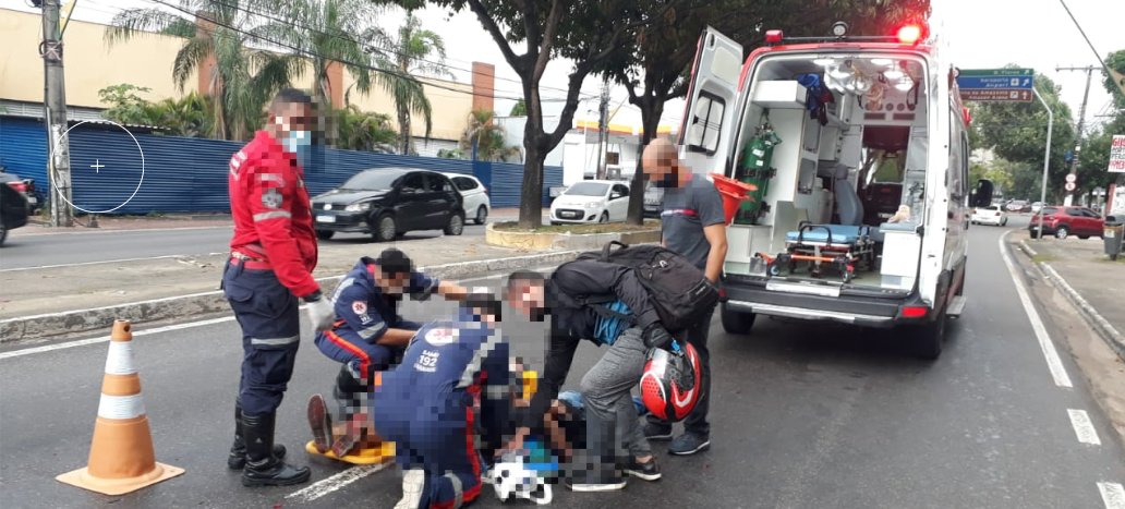 Em 4 minutos, dois acidentes são registrados em avenida de Manaus