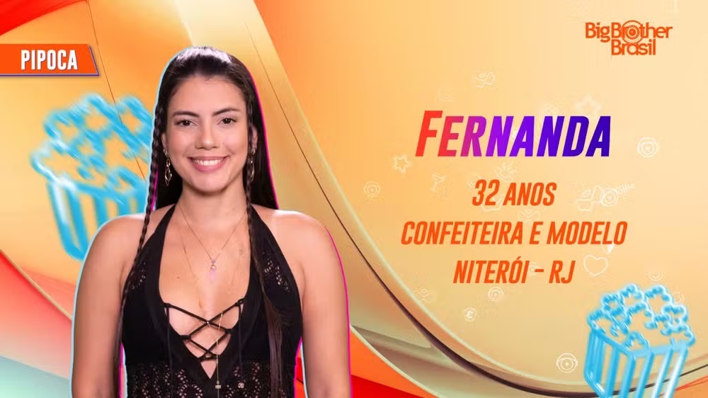 BBB24: Pipoca Fernanda é modelo de lingerie e confeiteira; confira