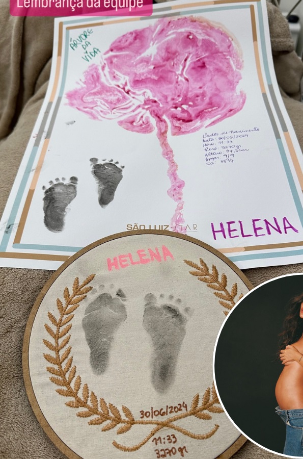 Nasce Helena, 3ª filha de Neymar Jr 