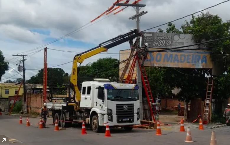 Seis bairros e três ramais ficam sem energia em Manaus nesta quinta-feira