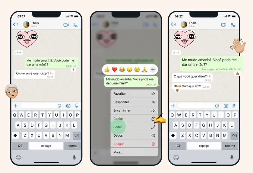 WhatsApp lança ferramenta que permite editar mensagens enviadas 