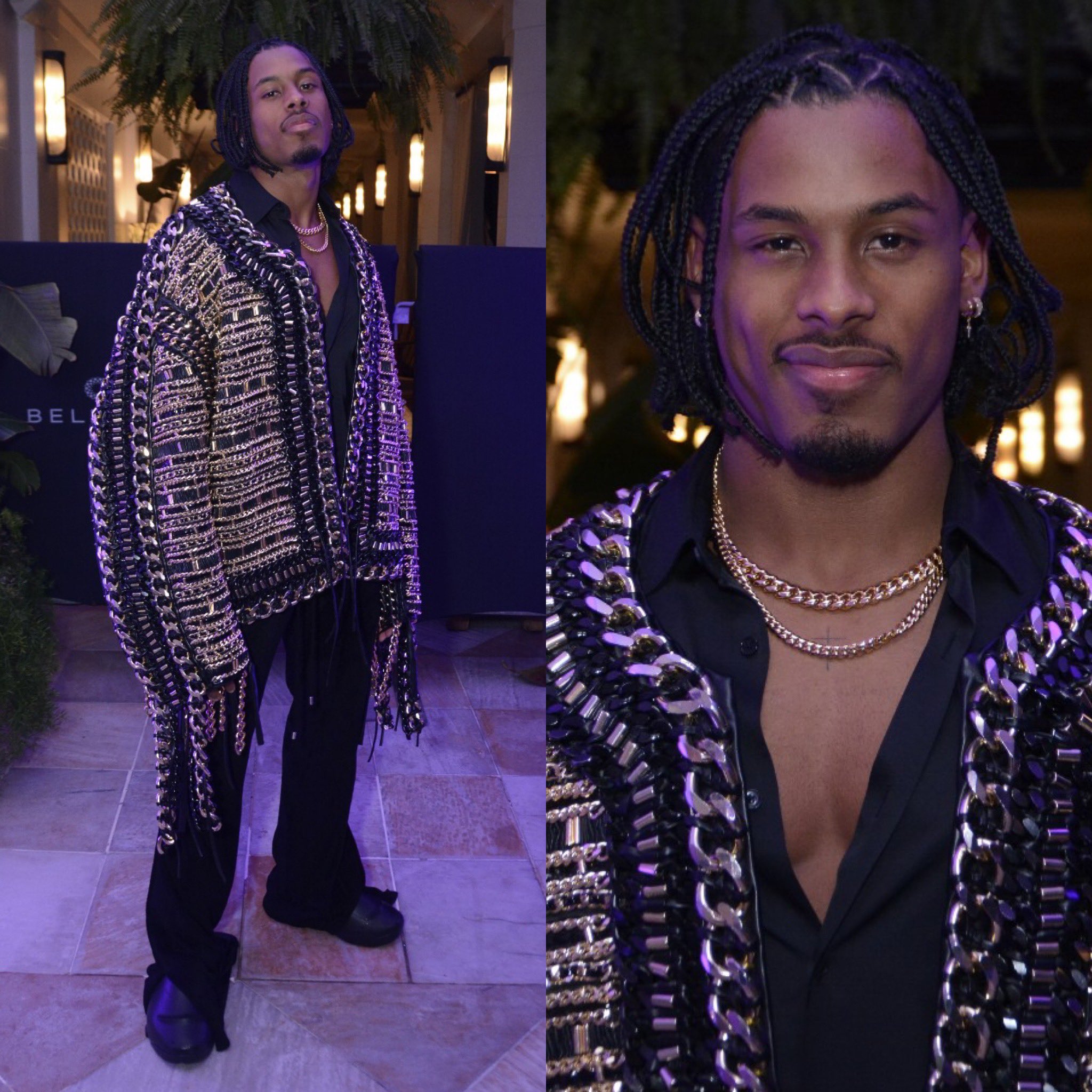 Paulo André surge de visual novo no Baile da Vogue e arranca elogios