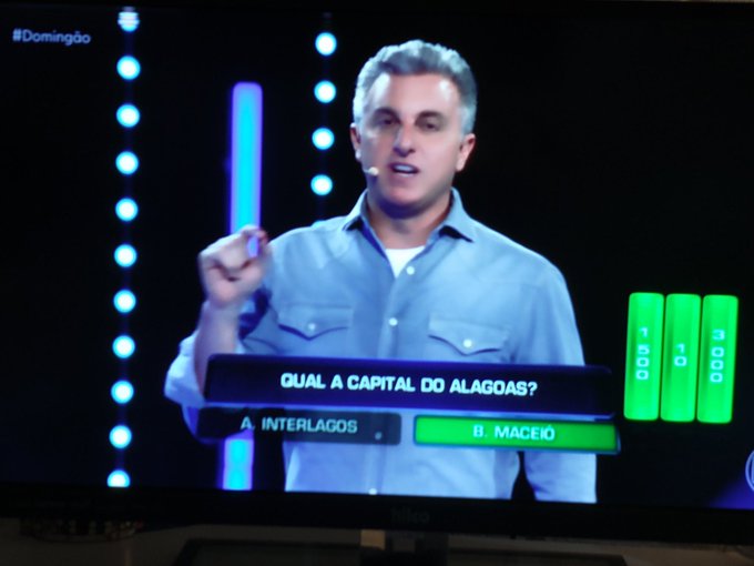 Luciano Huck usa termo errado ao falar de Alagoas no Domingão e causa revolta