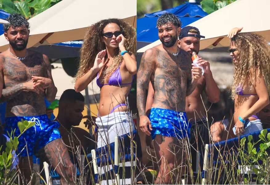 Gabigol é flagrado com affair, ex-namorada de Vini Jr; veja fotos