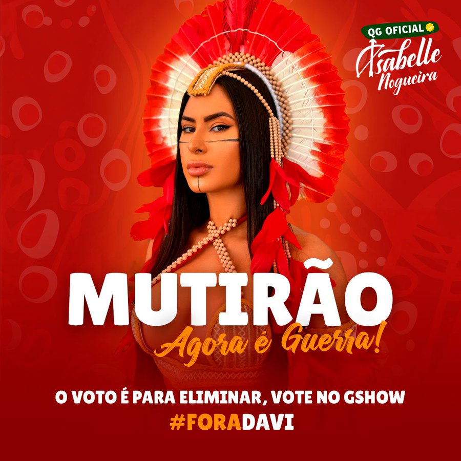 Torcida de Isabelle puxa mutirão contra Davi: 'agora é guerra'