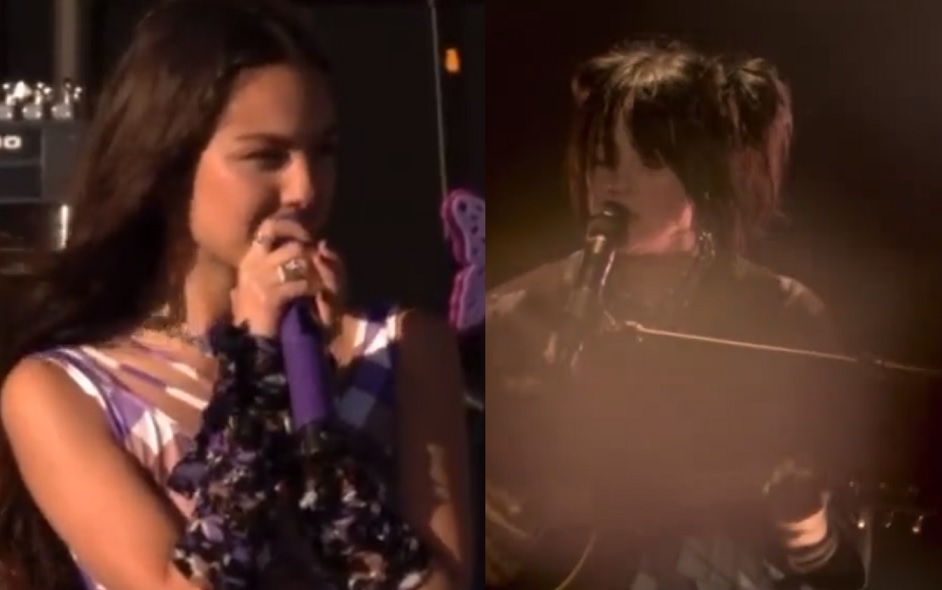 Olivia Rodrigo e Billie Eilish protestam contra suspensão do direito ao aborto em Glastonbury