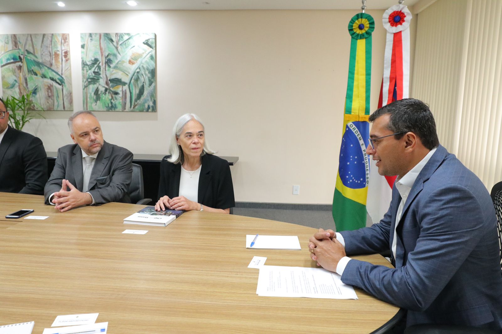 Governador e ministra corregedora de Justiça debatem sobre sistema prisional em Manaus