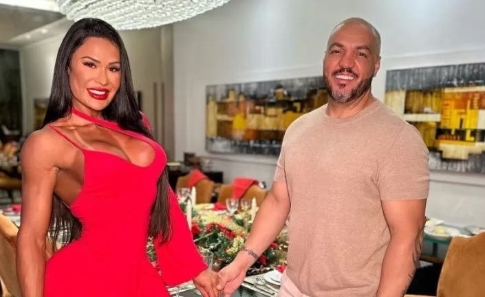 Gracyanne diz que Belo antecipou saída de casa: “cheguei e ele tinha levado tudo"