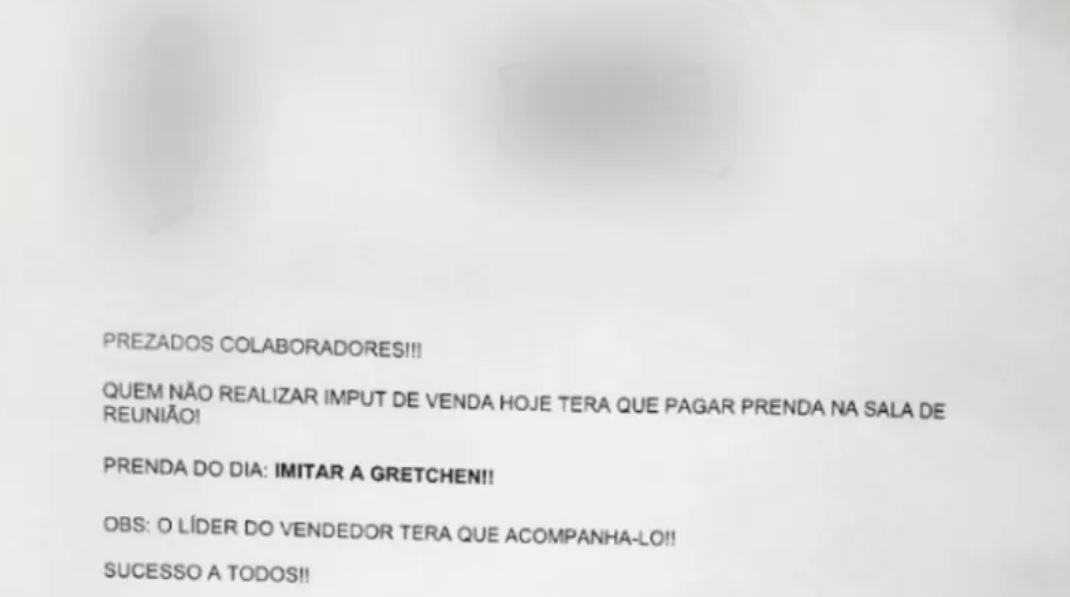 Empresa é condenada a pagar R$ 150 mil por obrigar funcionários a dançar Gretchen