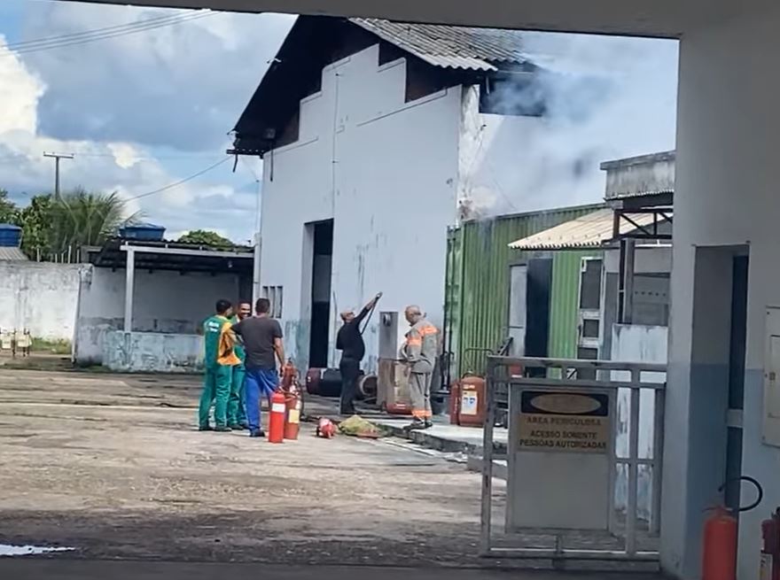 Incêndio em estação da Amazonas Energia assusta moradores 