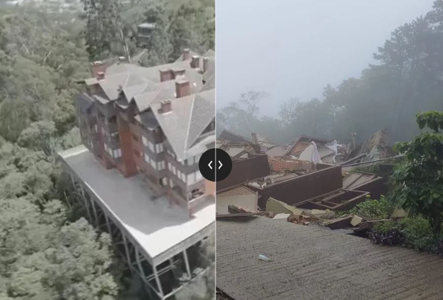 Prédio que abrigava mais de 30 pessoas desaba em Gramado 