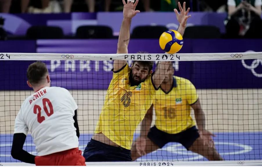 Paris 2024: Polônia derrota o Brasil de virada no vôlei masculino
