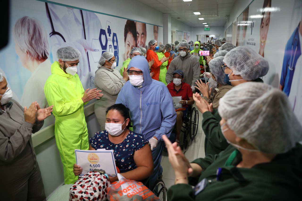 Covid: Hospital referência no Amazonas supera 4,5 mil pacientes recuperados