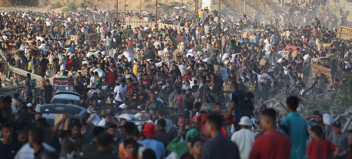 Mais de 70 palestinos são mortos a tiros enquanto aguardavam ajuda humanitária em Gaza