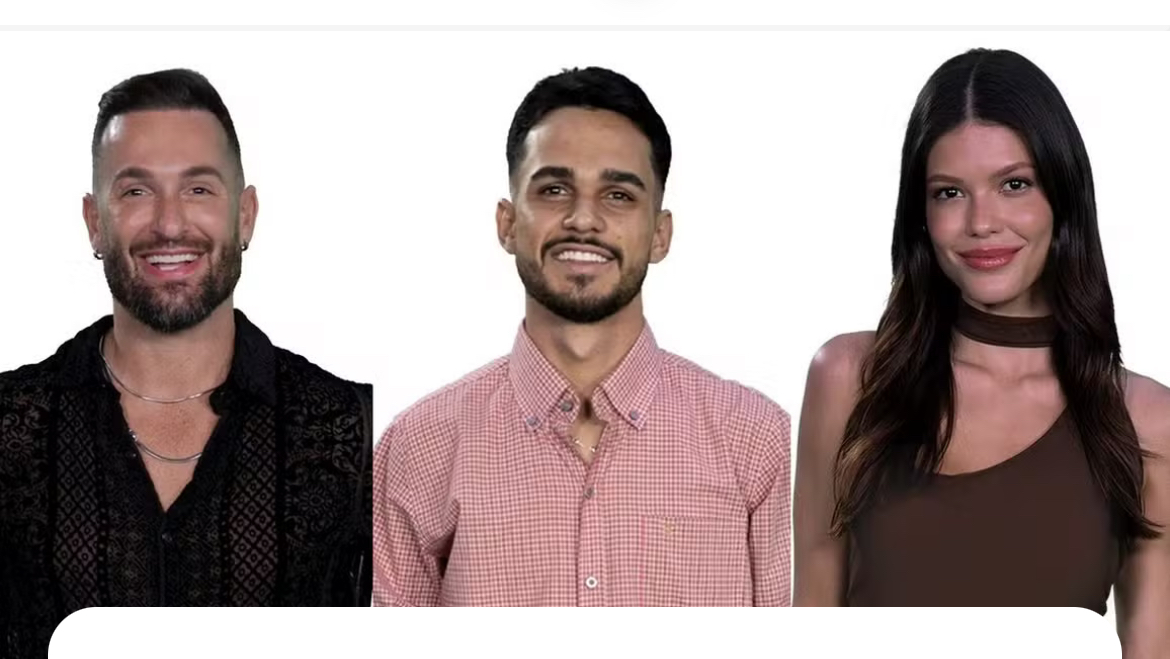 Diego, João Gabriel e Vitória Strada estão no paredão do BBB25