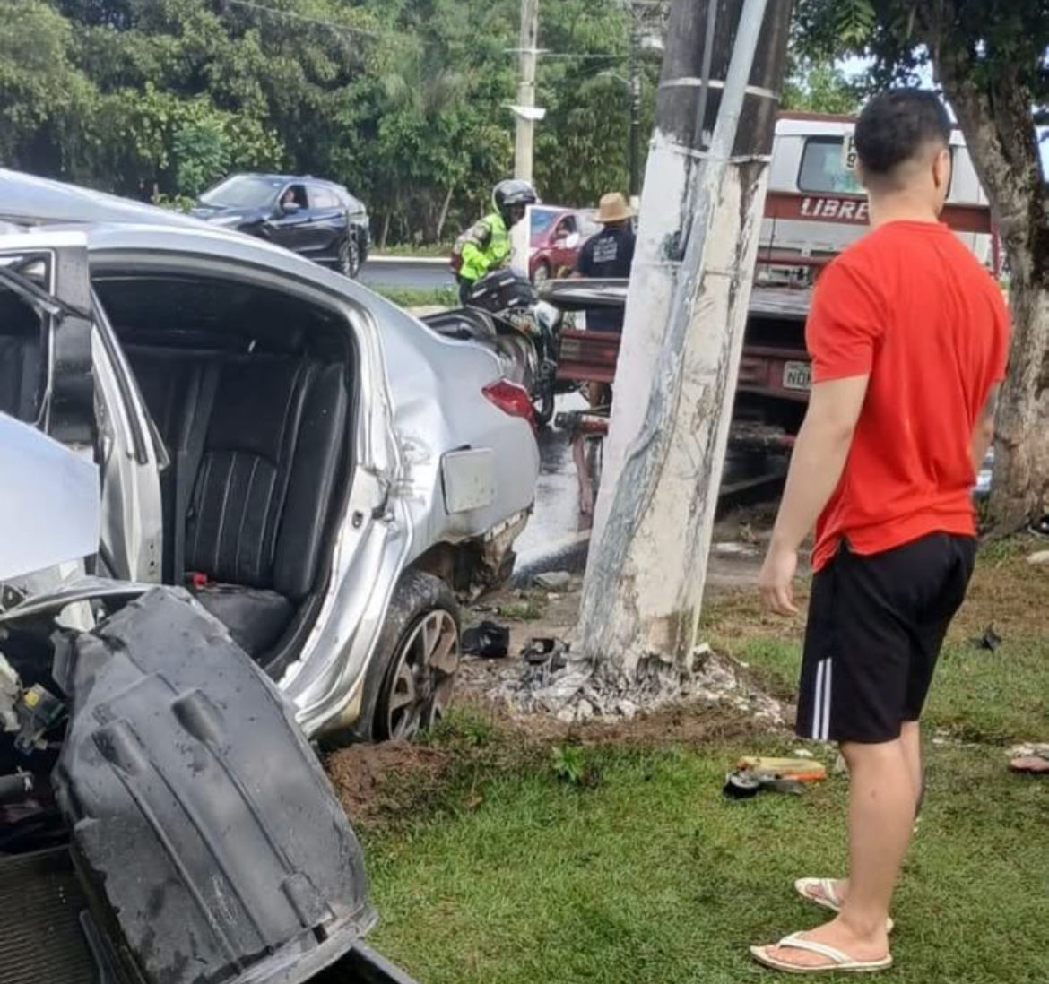 Acidente causa interrupção de energia na zona oeste de Manaus; moradores seguem sem luz