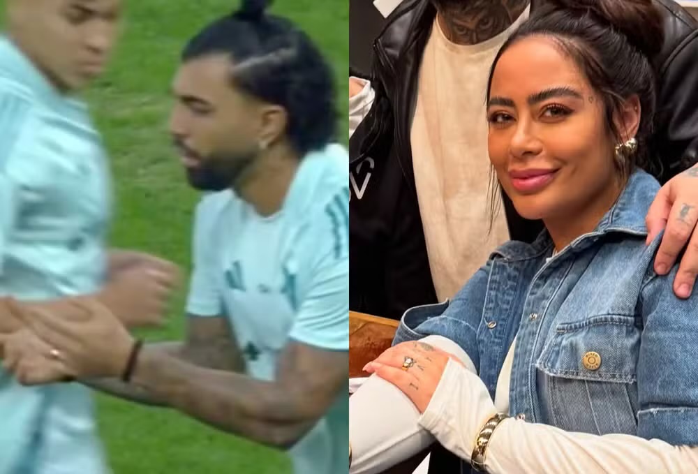 Rafaella Santos e Gabigol surgem de aliança e aumentam rumores de noivado