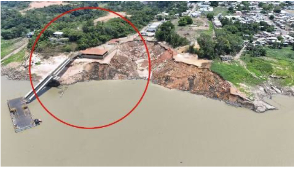 Estudo indica que fenômeno de ‘terras caídas’ causou o deslizamento em Porto de Manacapuru