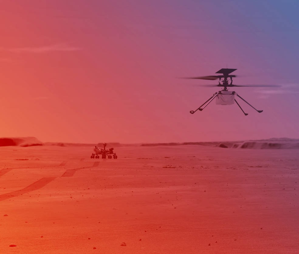Nasa anuncia primeira tentativa de voo de helicóptero em Marte 