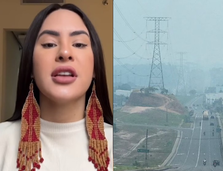 Isabelle Nogueira lamenta cortina de fumaça em Manaus: 'que absurdo!'; vídeo
