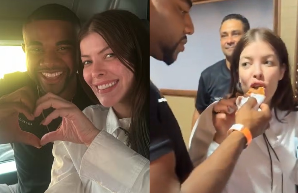 Davi e ex-bbb Jaquelline surgem em clima de intimidade em Manaus; vídeo