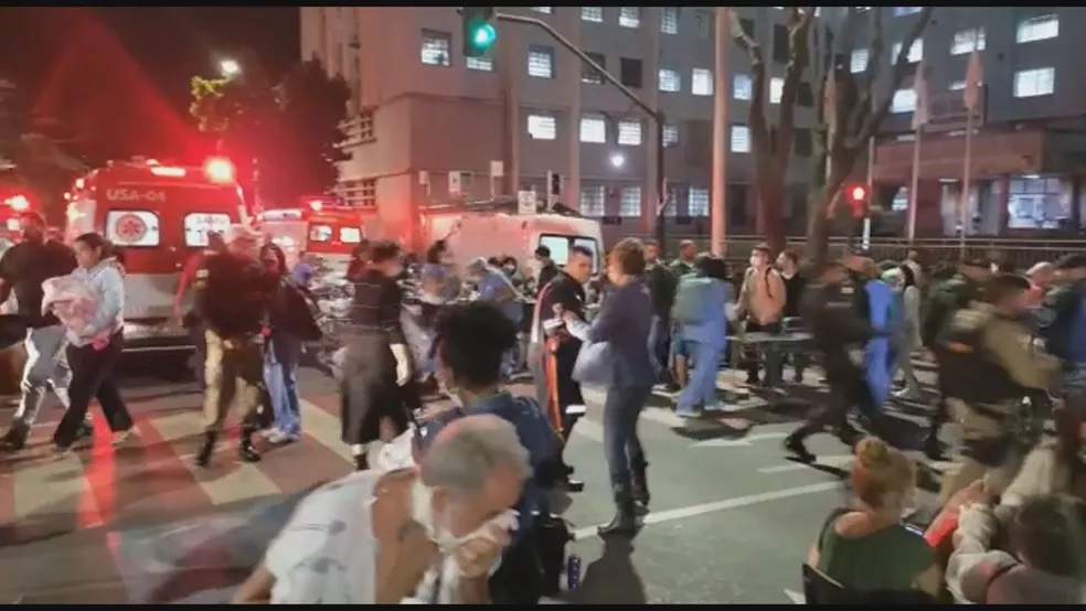 Dois pacientes morrem após incêndio na Santa Casa de Belo Horizonte