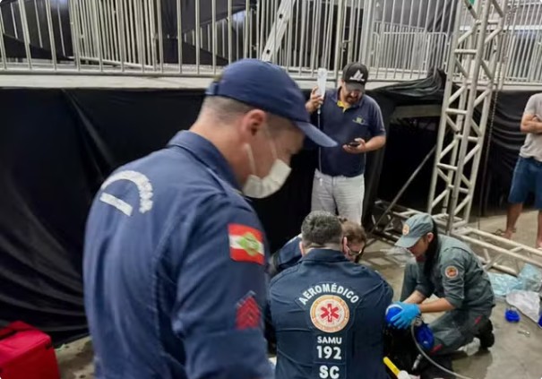 Trabalhador morre eletrocutado durante instalação de som para show de Murilo Huff