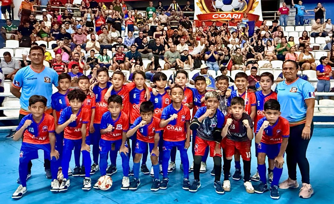 Coari conquista o Amazonense de Futsal Sub-9 e assegura vaga no Brasileiro