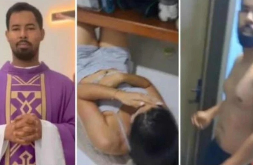 Padre é flagrado com noiva de fiel dentro de casa paroquial