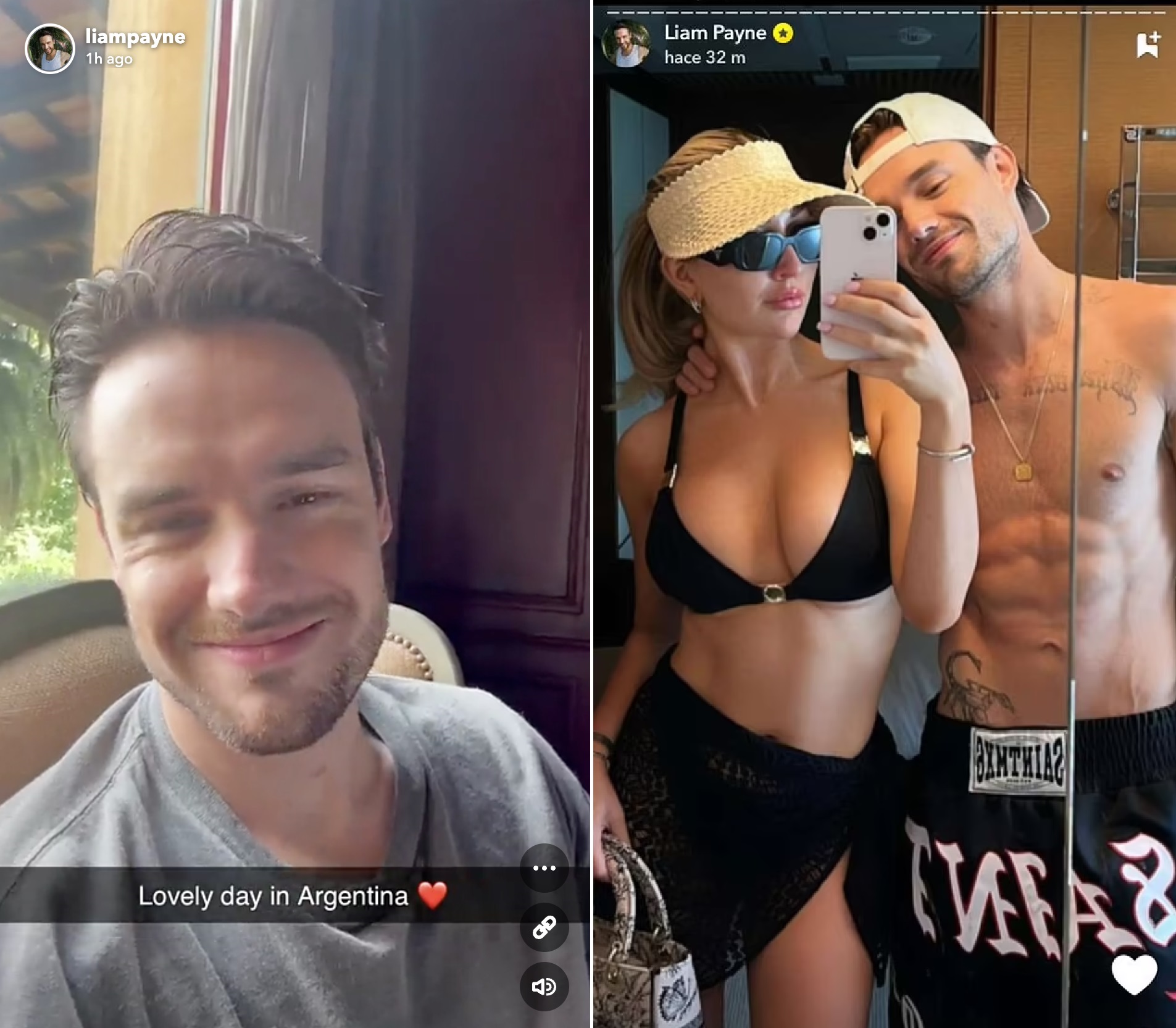 Liam Payne teve várias fotos postadas antes de morrer e viajou com a namorada