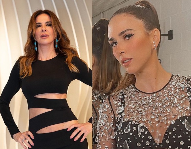 Luciana Gimenez não ri e censura piada de Tatá Werneck durante Lady Night